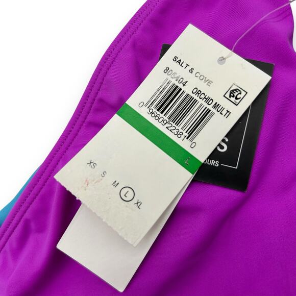 Salt + Cove Pink and Blue Bikini - Picture 9 of 12